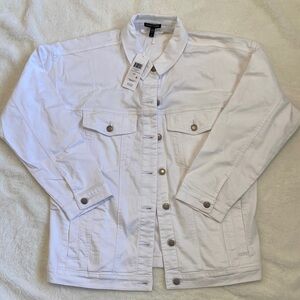 Eileen Fisher NWT White Denim Jacket